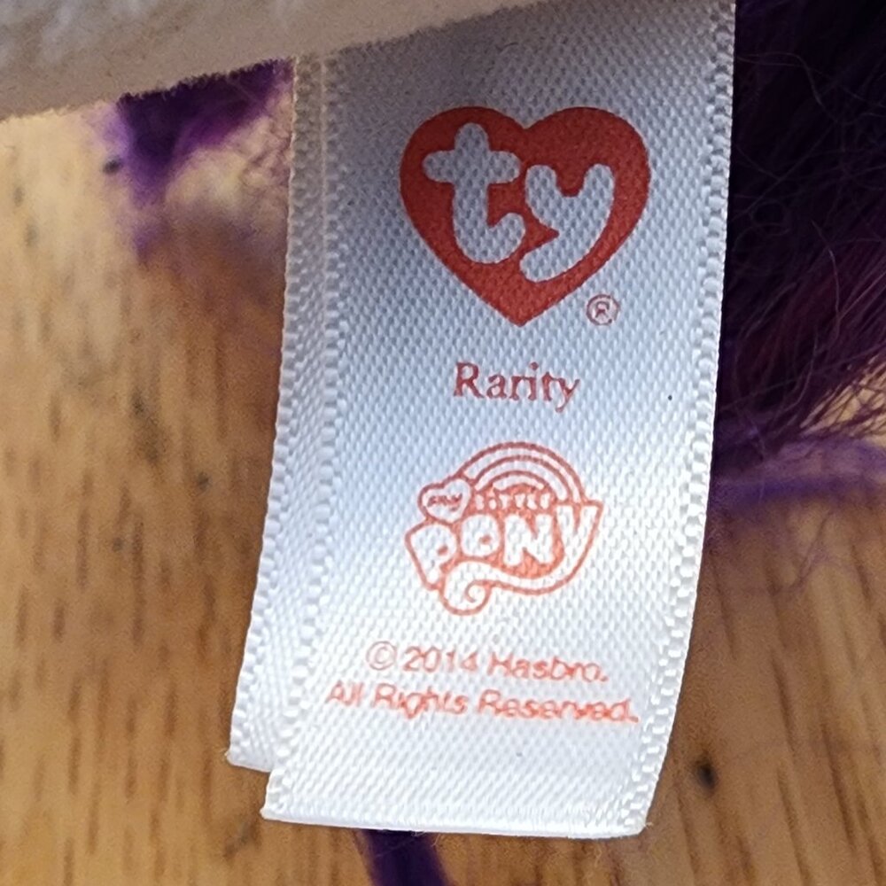 Ty My Little Pony "Rarity" Stuffed Animal Toy - Picture 6 of 15